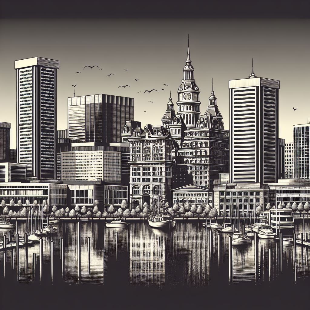 Skyline Baltimore representación