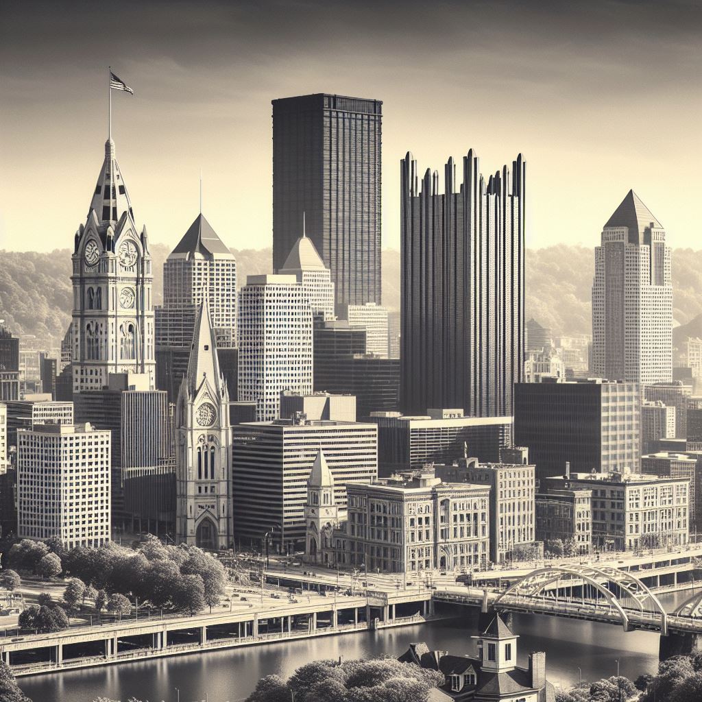 Skyline Pittsburgh representación