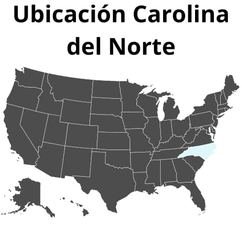 Ubicación Carolina del Norte