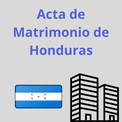 Acta de Matrimonio de Honduras